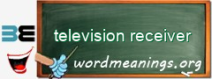 WordMeaning blackboard for television receiver